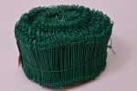 1000 Stück grün ummantelt Drahtsackverschluss 1,4 x 100mm